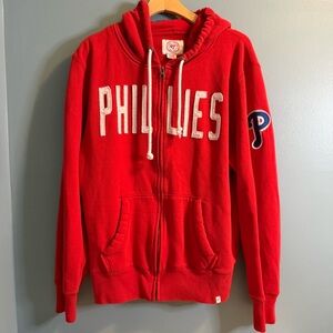 47 Brand Philadelphia Phillies MLB Men’s Full Zip Hooded Sweatshirt